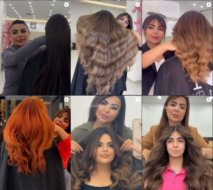 بهترین سالن رنگ مو در گوهردشت