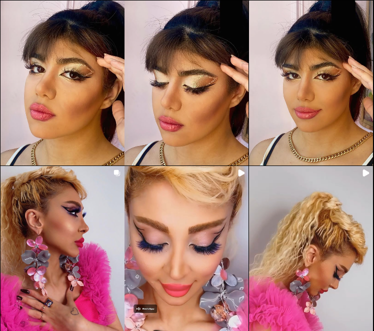 نمونه کار رنگ مو در عظیمیه کرج